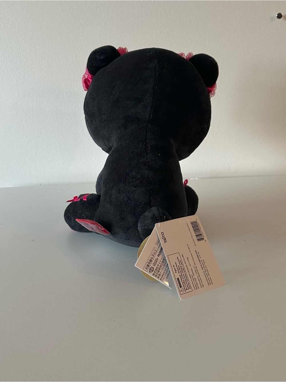 NEW TAiTO Chax GP Gloomy Bear Lace Up Variation Black 12IN Plush Goth Kawaii - Picture 3 of 6